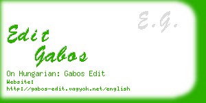 edit gabos business card